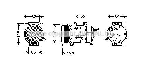 AVA QUALITY COOLING Kompresors, Gaisa kond. sistēma CNK256